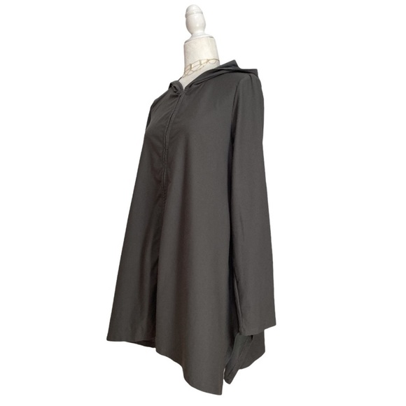 Eileen Fisher Lightweight Longline Hooded Jacket - Picture 4 of 10